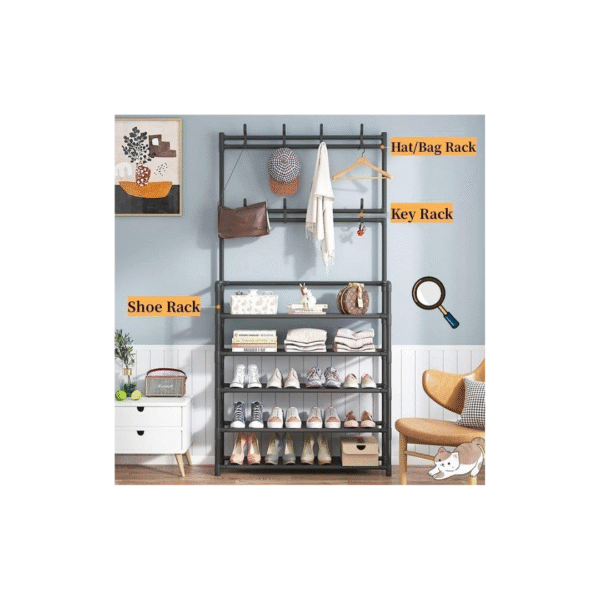 5 Tier multifunctional storage rack shoes - Image 5