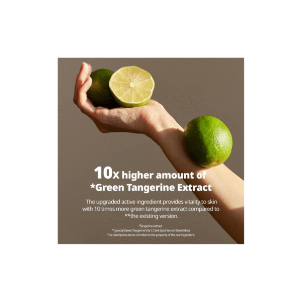 Green Tangerine Vita C Dark Spot Care Serum Sheet Mask 1pcs | We are authorized wholesaler - Image 6