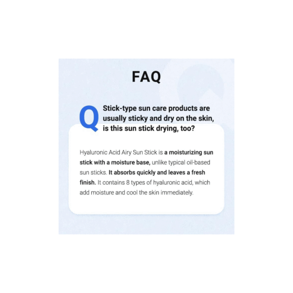 Hyaluronic acid Airy Sun Stick New | We are Authorized Wholesaler - Image 9