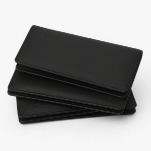 Pure Leather Men’s Wallet – 100% Genuine Leather | Slim, Stylish & Durable | Multiple Card Slots with Zipper Pocket | Premium Black Leather Wallet for Men